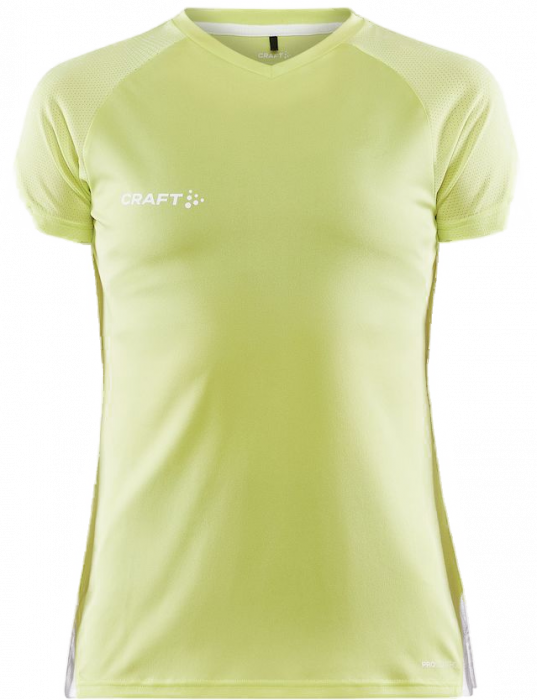 Craft - Pro Control Impact Tee Women - Giallo/White - Giallo & blanco